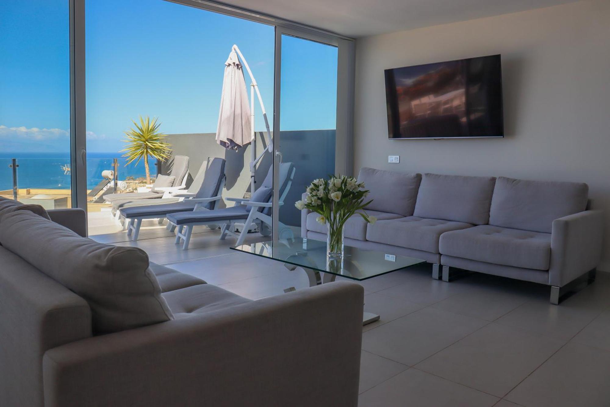 Azure Sky Villa - Panoramic Ocean View, Luxury, San Eugenio Costa Adeje (Tenerife) Exterior foto